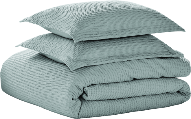 Cloud Waffle Textured 3-Pc. Comforter Set, Full/Queen