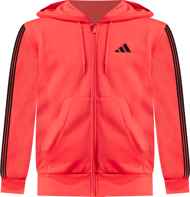 Men's Regular-Fit 3-Stripes Full-Zip Fleece Hoodie