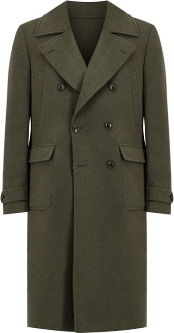 Ted by  Men's Modern Fit Melange Overcoat