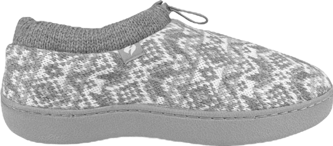 Women's Emma Fair Isle Knit Drawstring Slippers