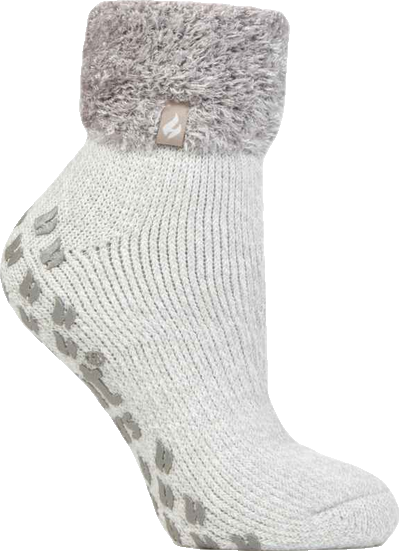 Feather Top Solid Lounge Socks