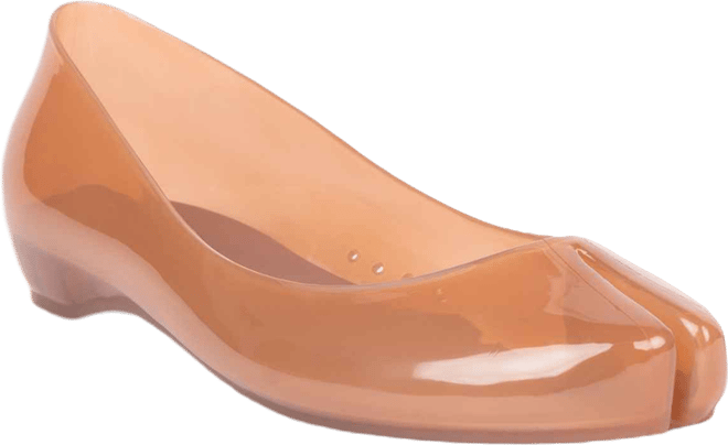 Women's Fixed Split-Toe Jelly Flats