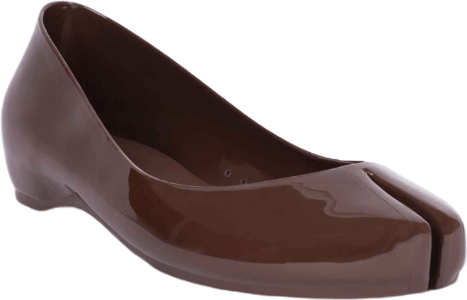 Women's Fixed Split-Toe Jelly Flats