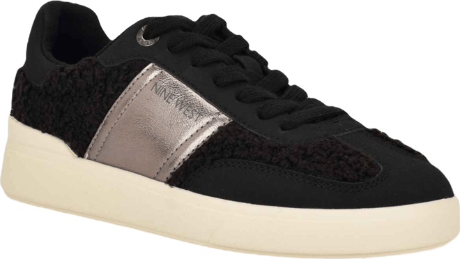 Linehan Round Toe Lace-Up Sneakers