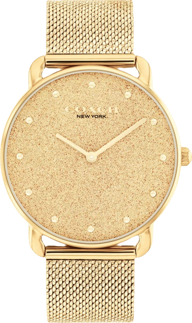 Women's Elliot Gold Tone Stainless Steel Mesh Bracelet Watch, 36mm