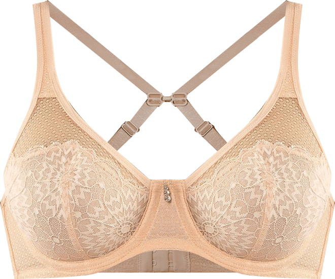 Women's Luxlacy Unlined Wired Bra, Cameo Rose