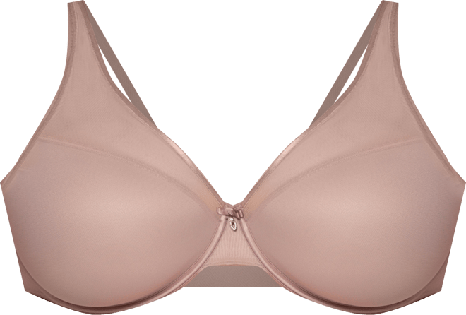 Women's Sheer Mesh Plunge T-shirt Bra