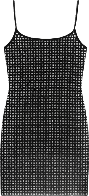 Michael  Women's Sleeveless Studs Cami Mini Dress