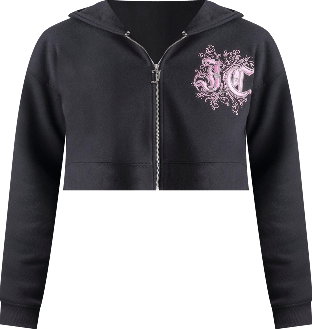juicy Women's Juicy Couture Ren Cropped Full-Zip Hoodie | Finish Line