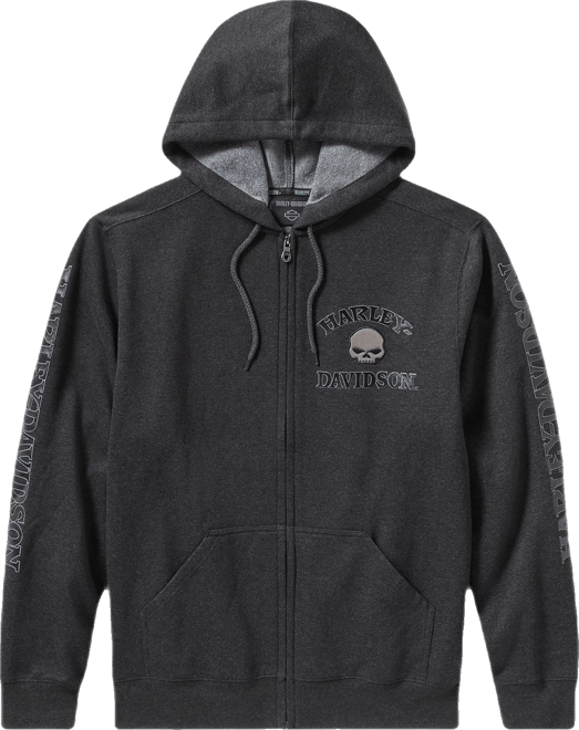 Willie G™ Skull Zip Front Hoodie | Harley-Davidson USA