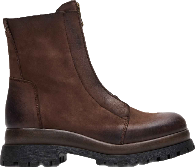 MILTON Brown Leather Moto Women's Ankle Boot – Steve Madden