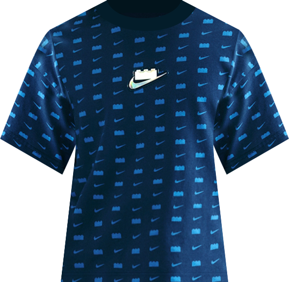 Nike x LEGO® Collection Playera cropped para niña