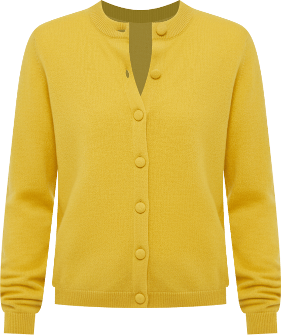 Chartreuse Cashmere Covered Button Quinn Cardigan | Tuckernuck