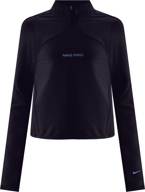 Nike Pro Therma-FIT-Longsleeve mit Halbreißverschluss (ältere Kinder, Mädchen)