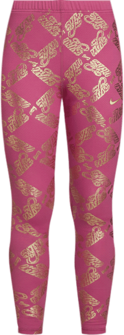 Nike One Big Kids' (Girls') Dri-FIT Printed Leggings