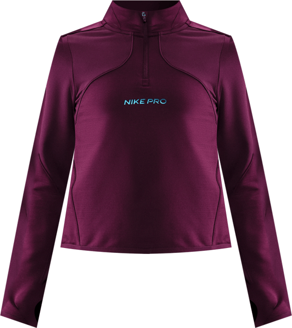 ナイキ プロ ジュニア (ガールズ) Therma-FIT 1/2ジップ ロングスリーブ トップ