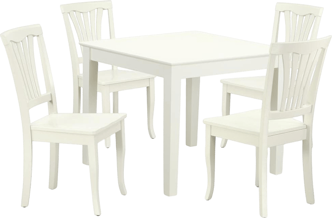 Dining Room Set Linen White