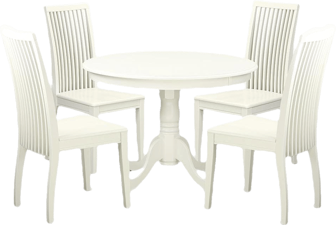 Dining Room Set Linen White