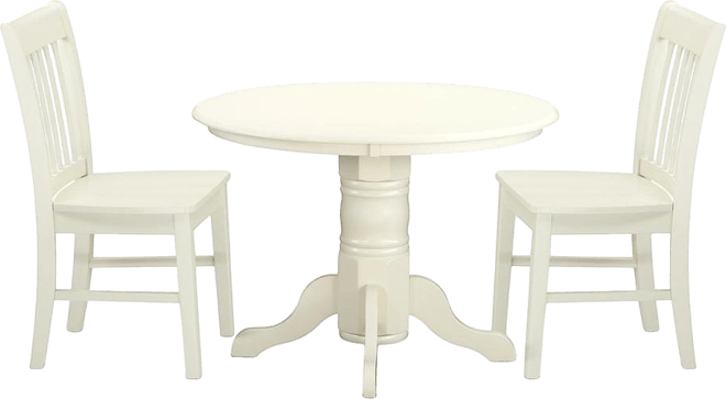 Dining Room Set Linen White