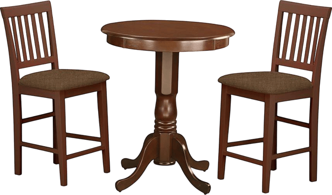 3 Pc pub Table set-pub Table and 2 Dining Chairs