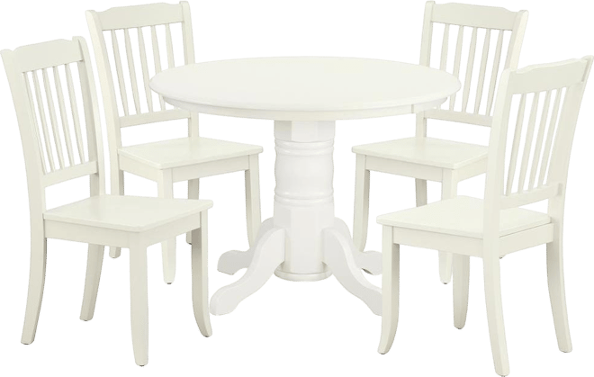 Dining Room Set Linen White