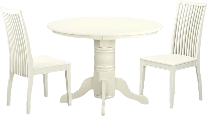 Dining Room Set Linen White