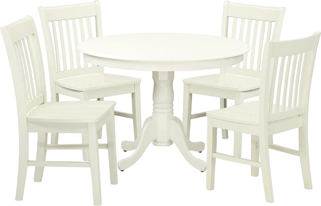 Dining Room Set Linen White