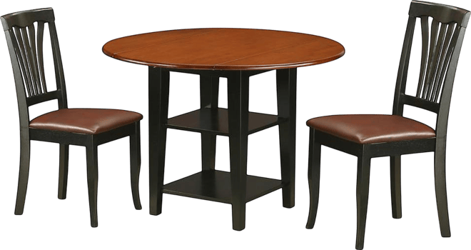 Dining Room Set Black & Cherry