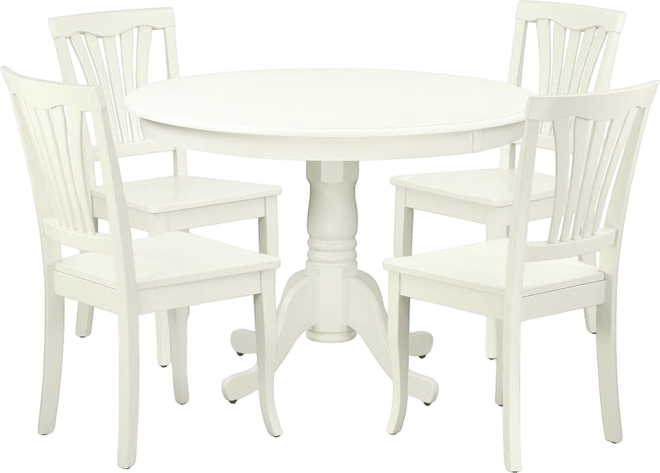 Dining Room Set Linen White