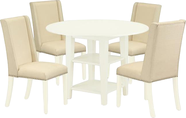 Dining Room Set Linen White