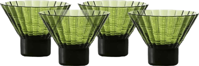 Mahalo Martini Glasses, Set of 4