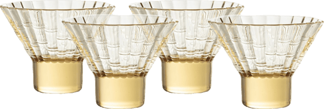 Mahalo Martini Glasses, Set of 4