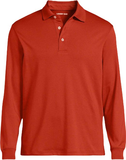 Big & Tall Long Sleeve Cotton Supima Polo Shirt