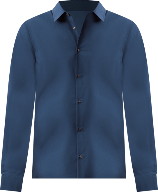 Men's Slim Fit Supima Stretch Long Sleeve Button-Front Shirt