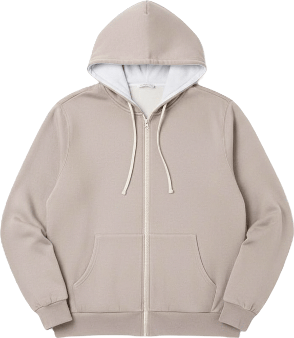 Big & Tall by KingSize Full-Zip Thermal Hoodie