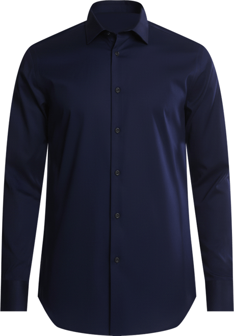 Men's Refined Cotton Stretch Regular Fit Dress Shirt