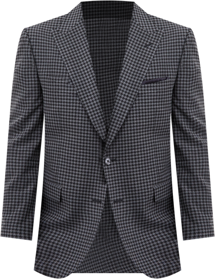 Men's Classic-Fit Houndstooth Suit Separate Jacket