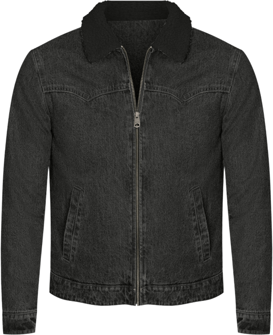 Men's Denim Western Sherpa Lined Collar Jacket