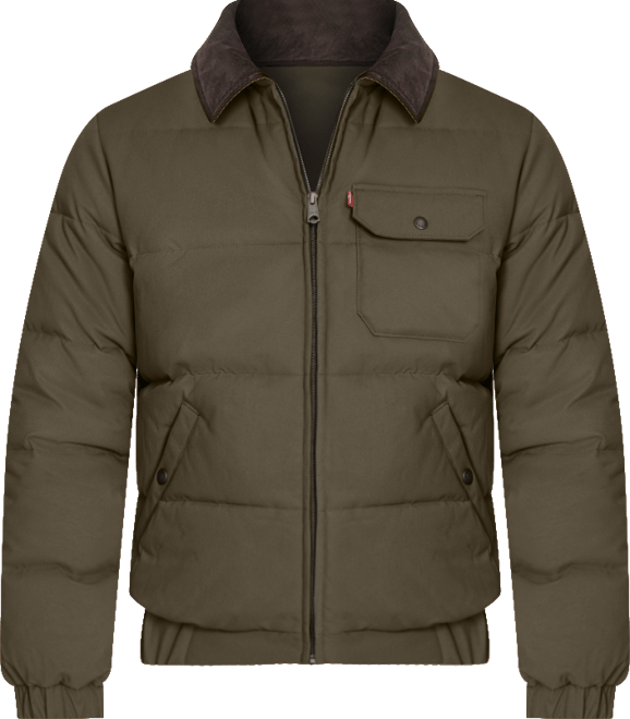 Men's Quilted Corduroy Collar Depot Jacket