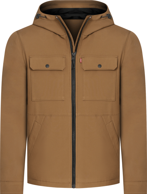 Men's Rib Stop Softshell with Hood Jacket