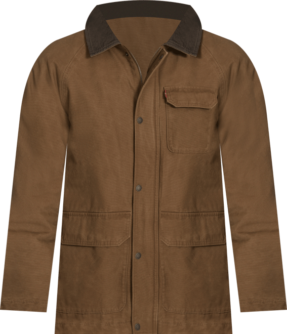 Men's Cotton Canvas with Corduroy Collar Barn Jacket