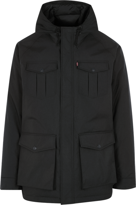 Men's Field Parka with Plaid Lining Jacket