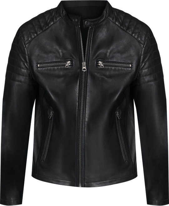 Men's Leather Racer Jacket