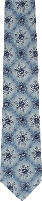 Men's Clarence The Classy Snowflake Silk Holiday Necktie