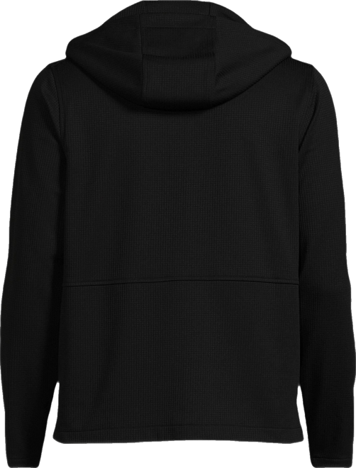 Men's Unisex Grid Tech Hooded Zip Front Jacket