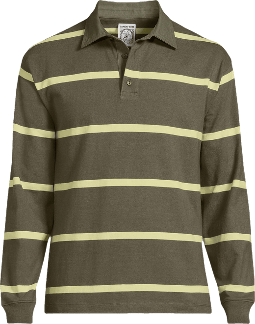 Men's Long Sleeve Rugged Rugby Polo