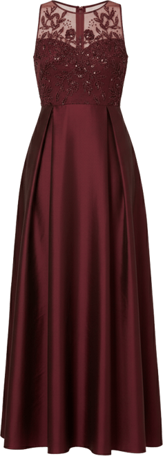 Women's Beaded Taffeta Ball Gown