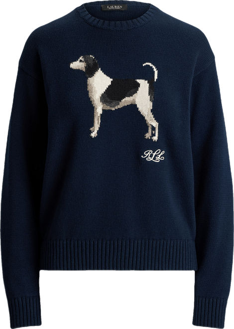 Women's Cotton Dog Sweater