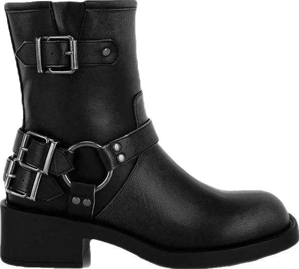 Caribou Harness Detail Biker Boots Women