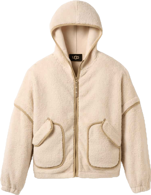 Women's Mariella Fluff Stand Collar Zip Hoodie